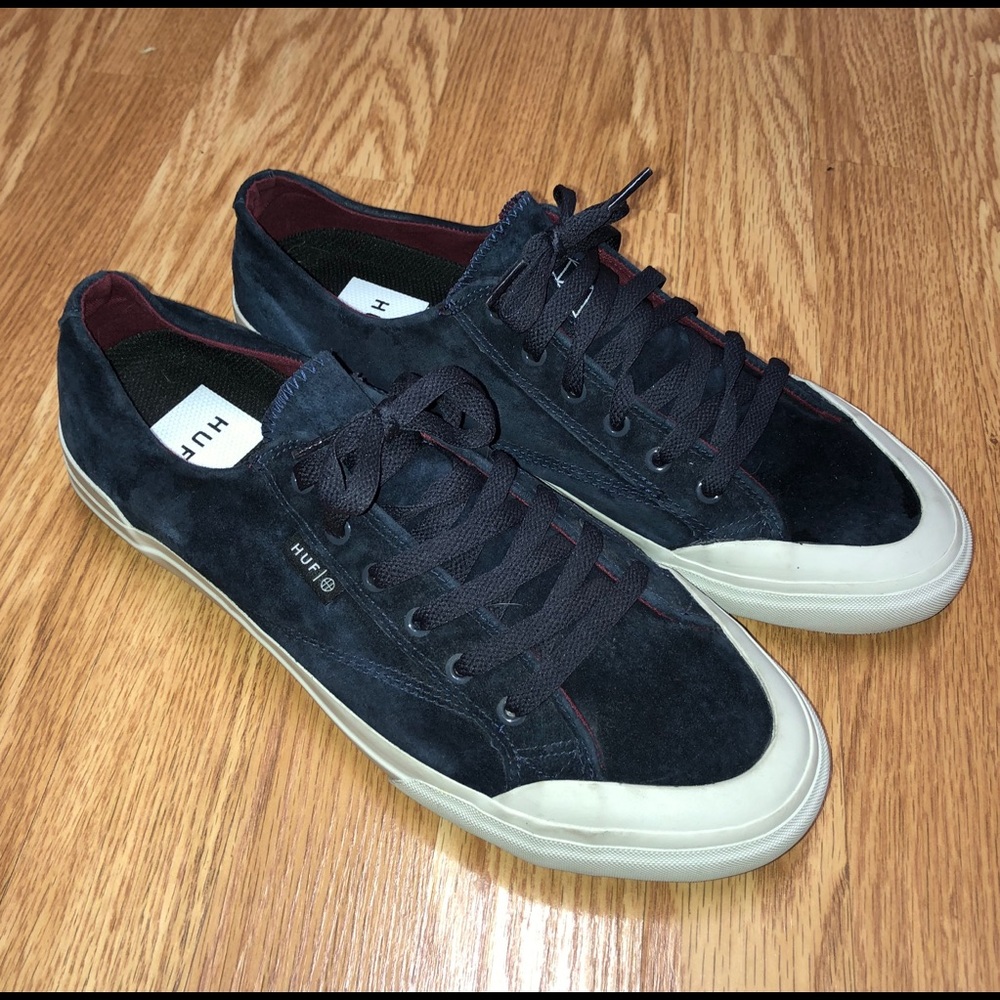 Huf Classic Lo Navy Blue “Suede” Men’s Shoes